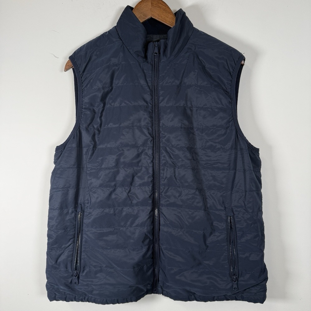 Banana Republic Quilted Best Navy Men's Large Casual